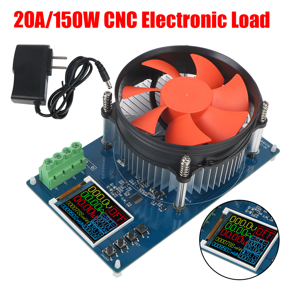 Diy Electronics Module 999 Store - 150W 20A DC Electronic Load 4-wire