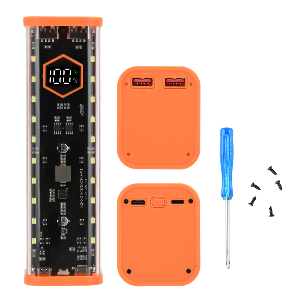 Diy Electronics Hobby - 8*21700 Battery Case 22.5W Fast Charging