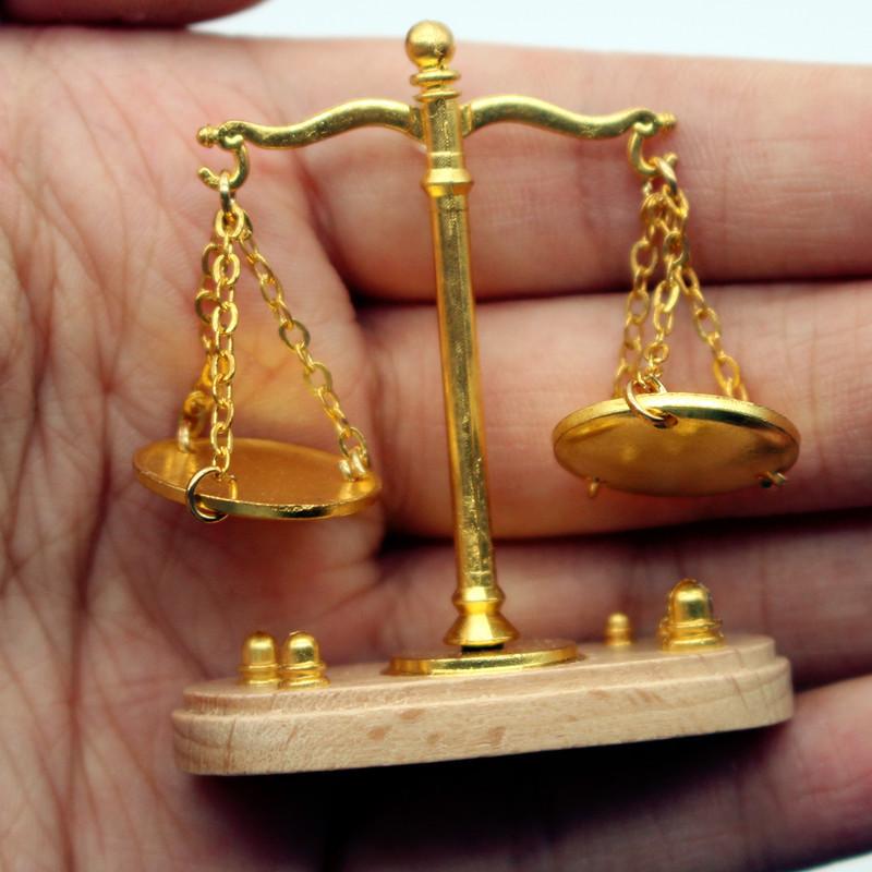 Diy Electronics Housing - 1:12 Dollhouse Vintage Balance Scale Miniatures