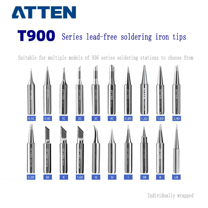 Diy Soldering Station No Electronics - Original ATTEN 5Pcs T900-M Authentic Soldering