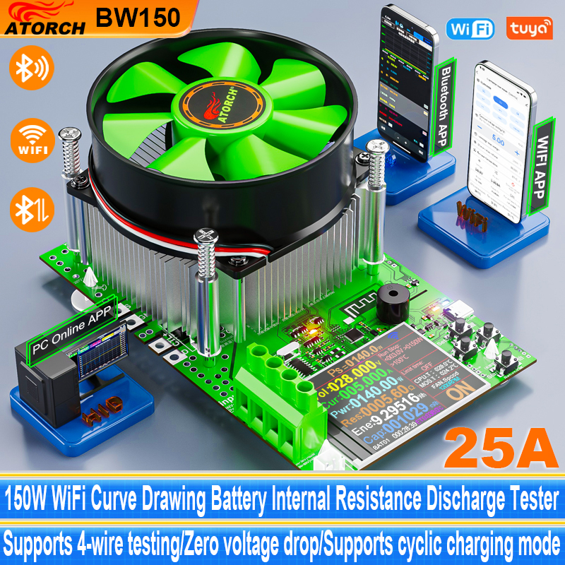 Diy Electronics Module 999 Store - BW150 Smart Car Battery Tester WiFi