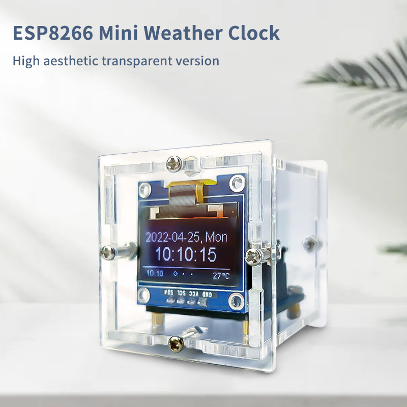 ESP8266 Mini Weather Clock Kit - Diy Electronics Kits For Kids review and price