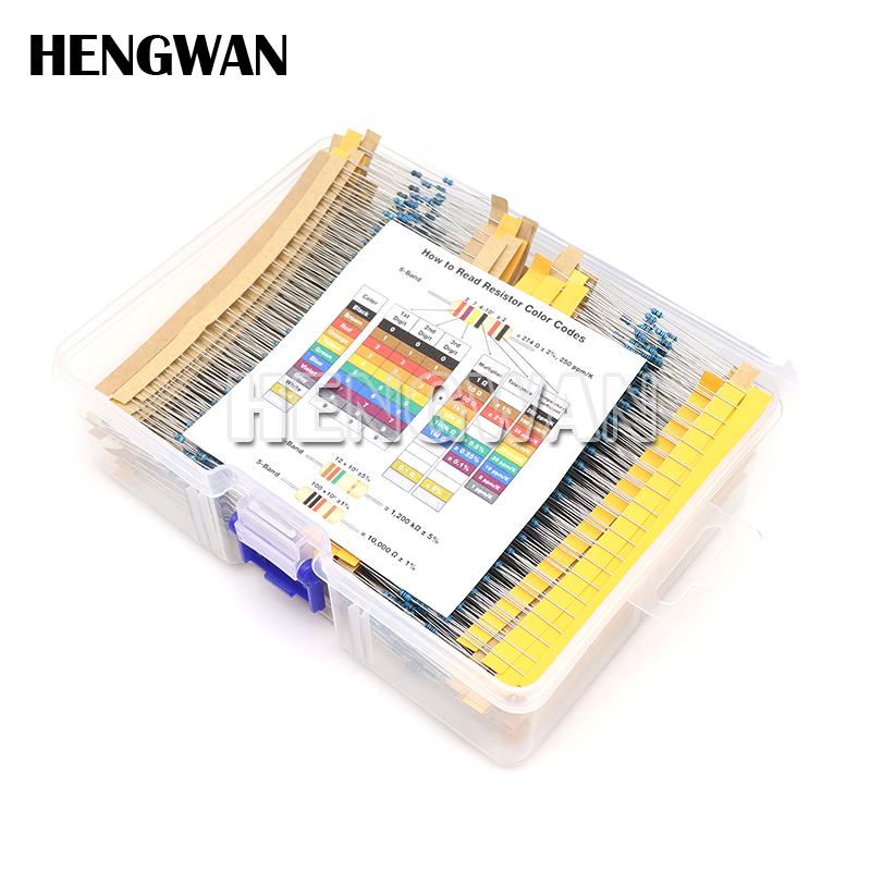1/4W 1/8W 1/2W 1W 2W 1% Metal  - Resistor Kit 1 4W review and price