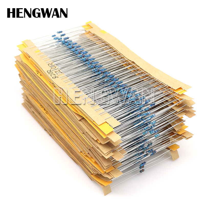 1/4W 1/8W 1/2W 1W 2W 1% Metal  - Resistor Kit 1 4W review and price