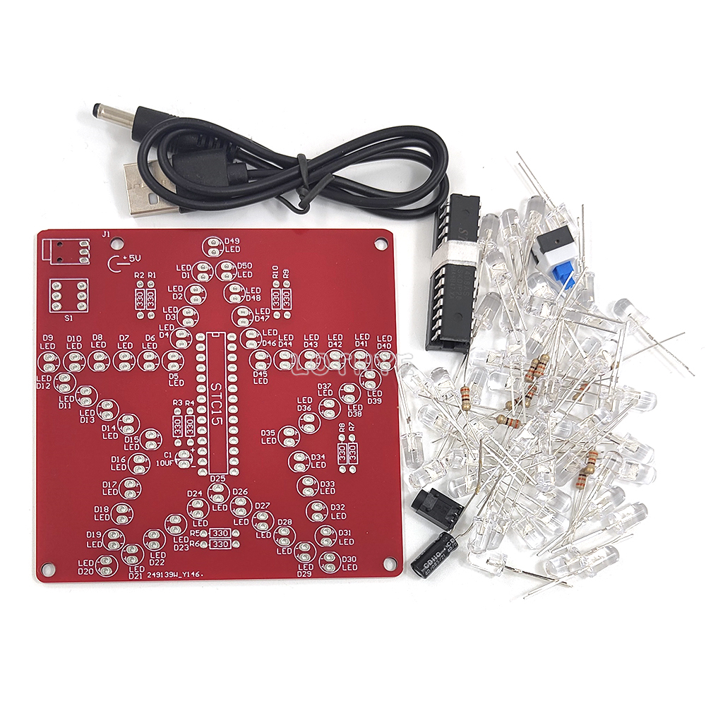 Colorful Dazzling LED Pentagra - Diy Electronics Kits For Kids review and price
