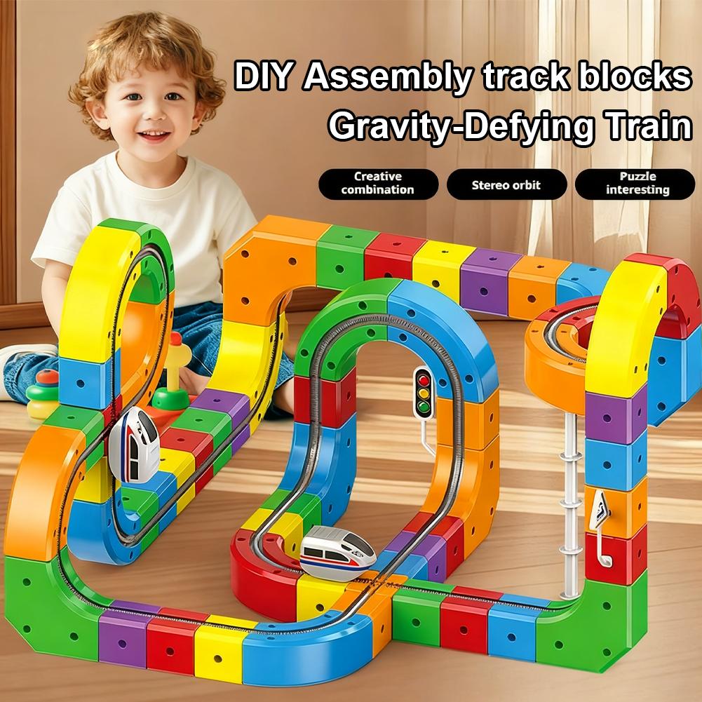 DIY Assembly Magic Track Train - Diy Electronics Toys review and price