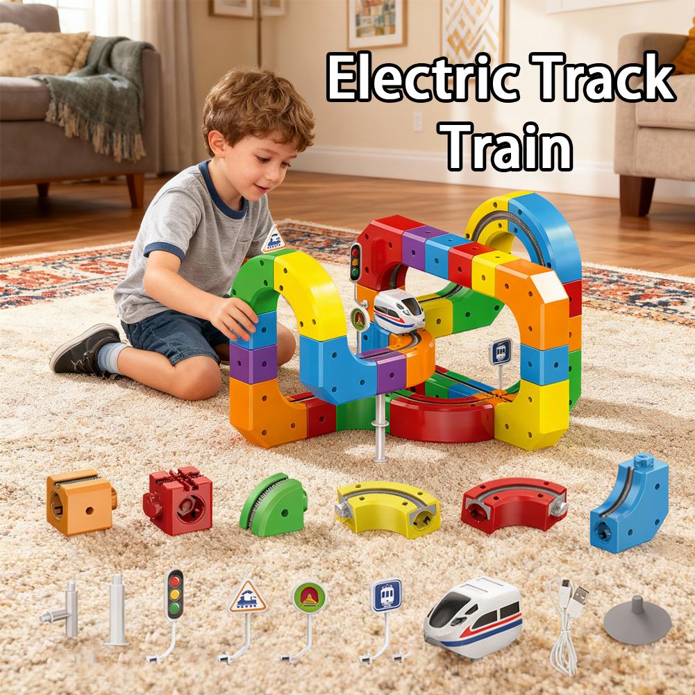 DIY Assembly Magic Track Train - Diy Electronics Toys review and price