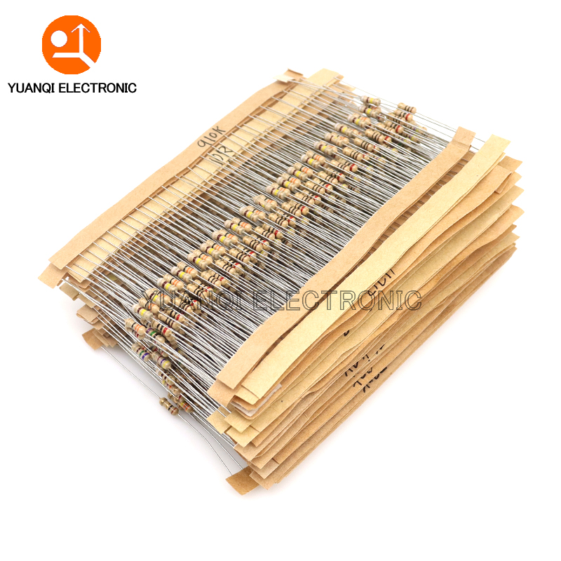 860pcs 1/4W Carbon Film Resist - Resistor Kit 1 4W review and price