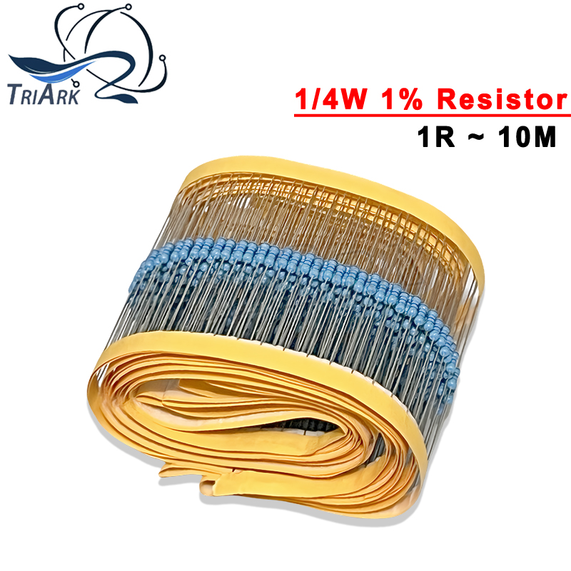 100PCS/Lot Metal Film Resistor - Resistor Kit 1 4W review and price