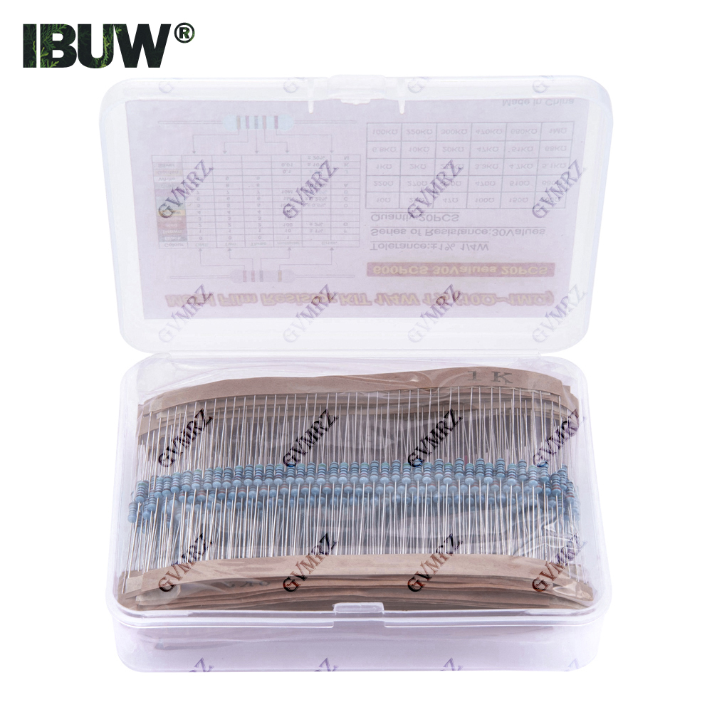 600PCS 30Values 1/4W Metal Fil - Resistor Kit 1 4W review and price