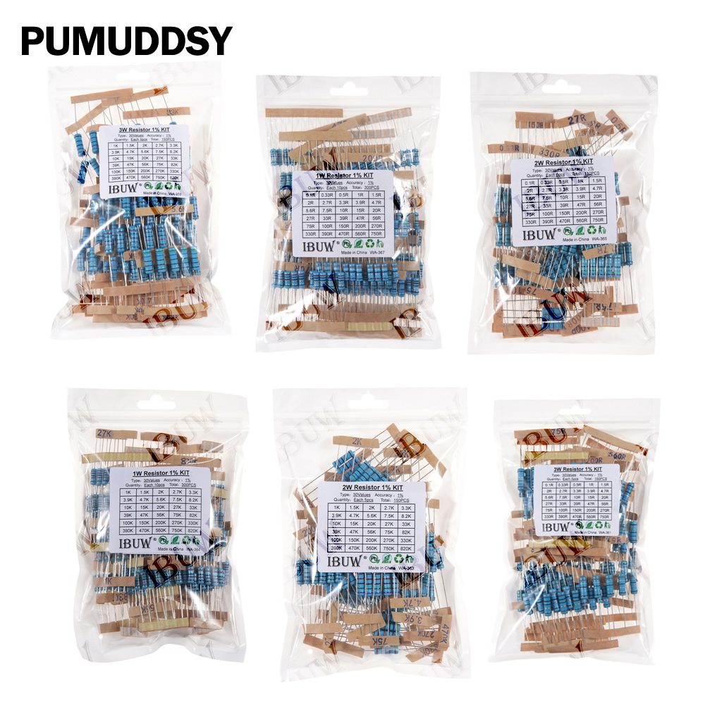 1/4W 1/2W 1W 2W 3W Resistance  - Resistor Kit 1 4W review and price