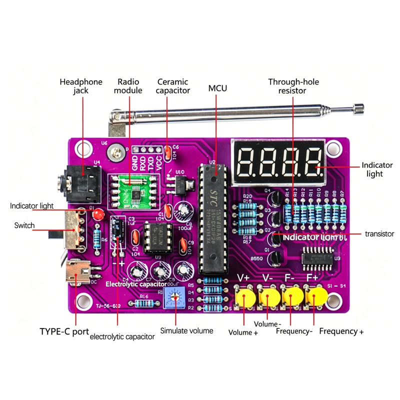 DIY FM Radio Electronic Kit 87 - Diy Electronics Kits For Kids review and price