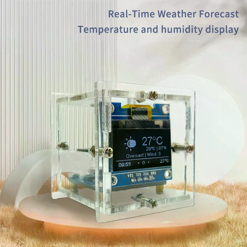 ESP8266 MINI Weather Clock WIF - Diy Soldering Station No Electronics review and price