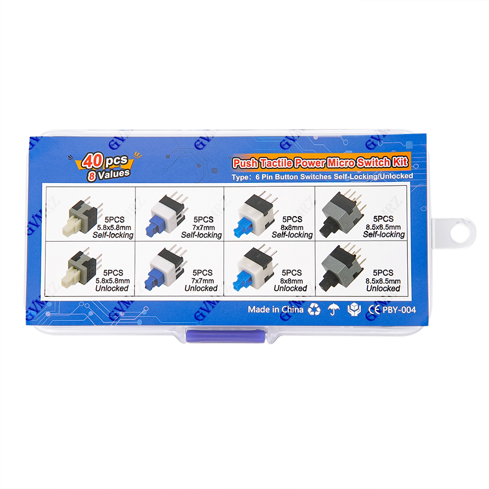 40PCS 8Values Push Tactile Mic - Diy Electronics Parts review and price