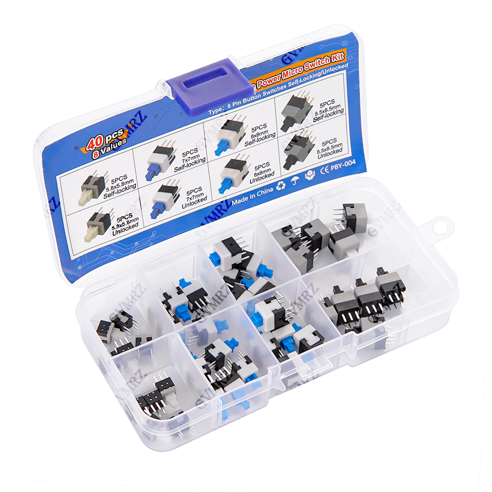 40PCS 8Values Push Tactile Mic - Diy Electronics Parts review and price