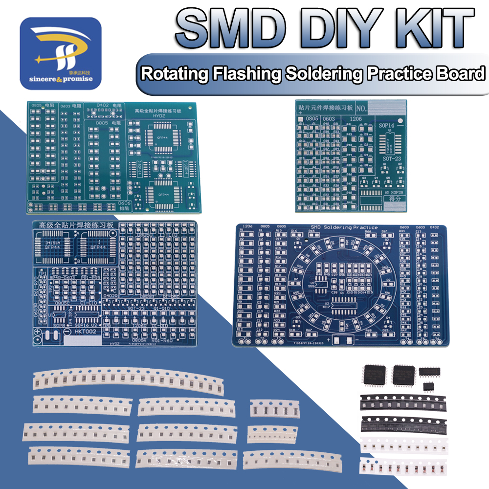 SMD NE555 CD4017 Rotating Flas - Diy Electronics Kits For Kids review and price