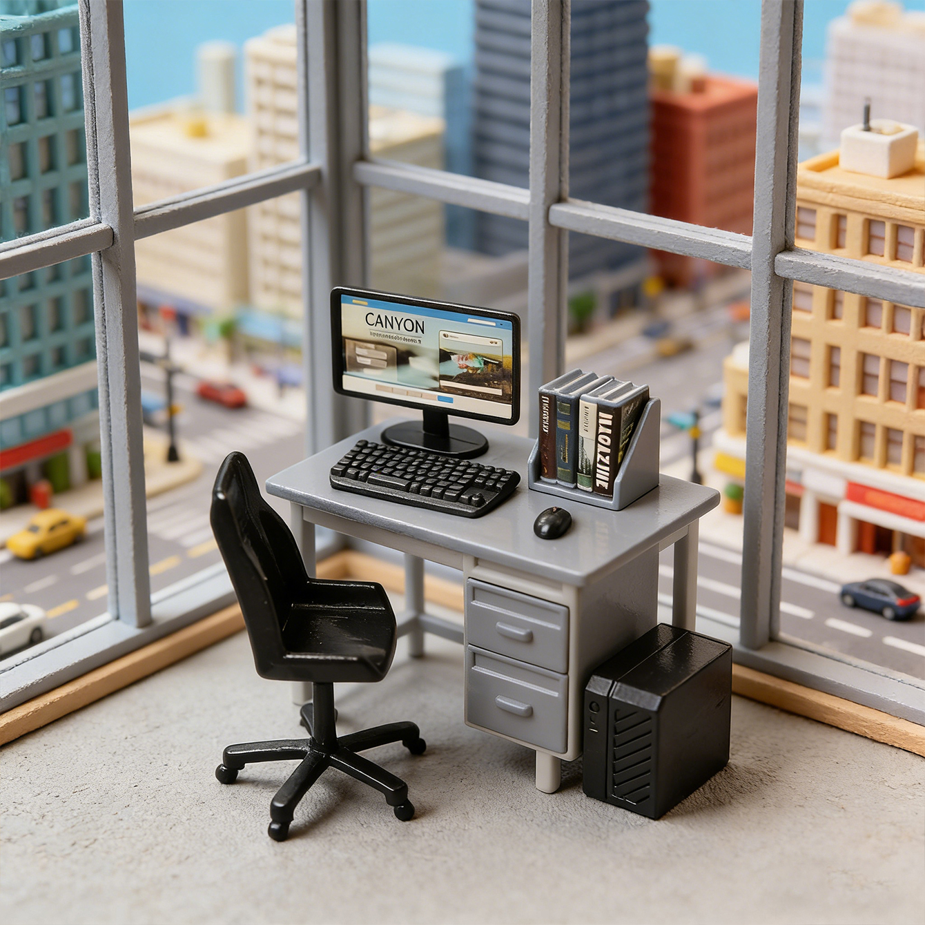 Miniature desk computer set: m - Diy Electronics Housing review and price