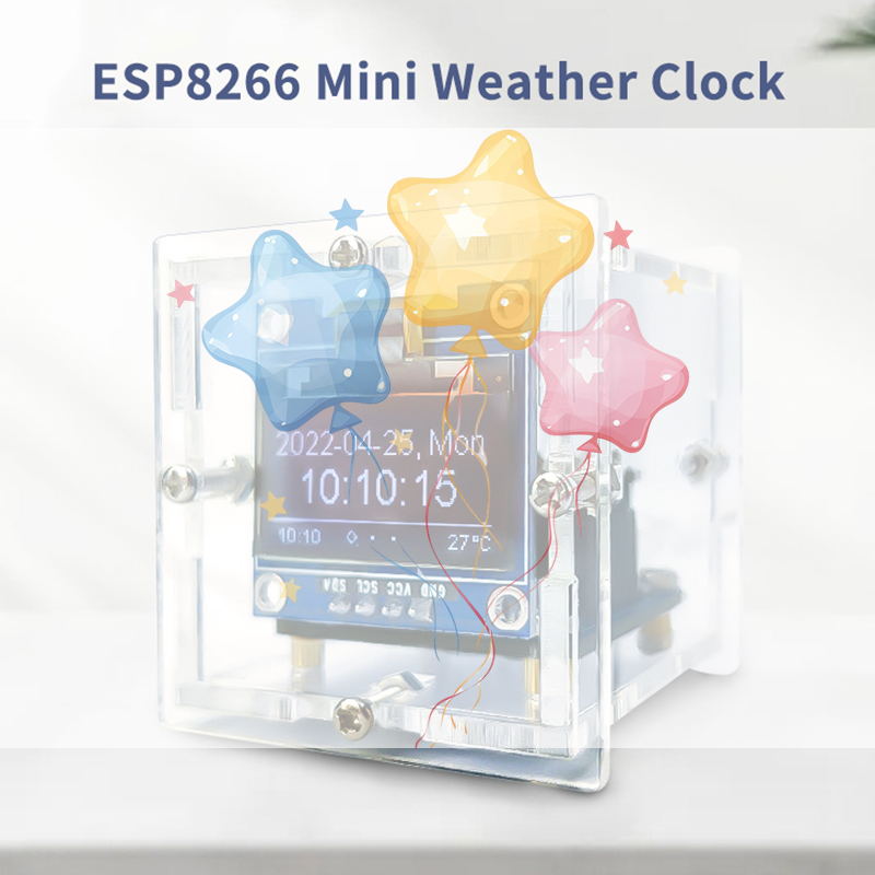 ESP8266 MINI Weather Clock WIF - Diy Soldering Station No Electronics review and price