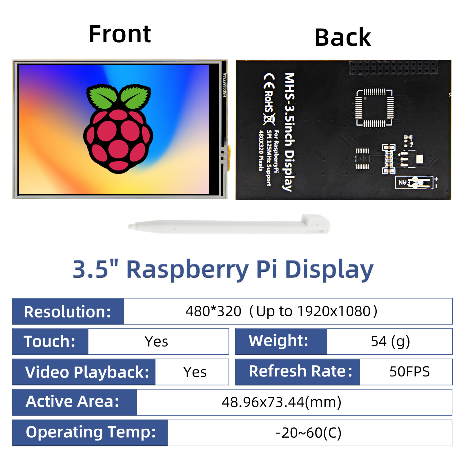 iPistBit 3.5 Inch Display for  - Raspberry Pi Zero review and price