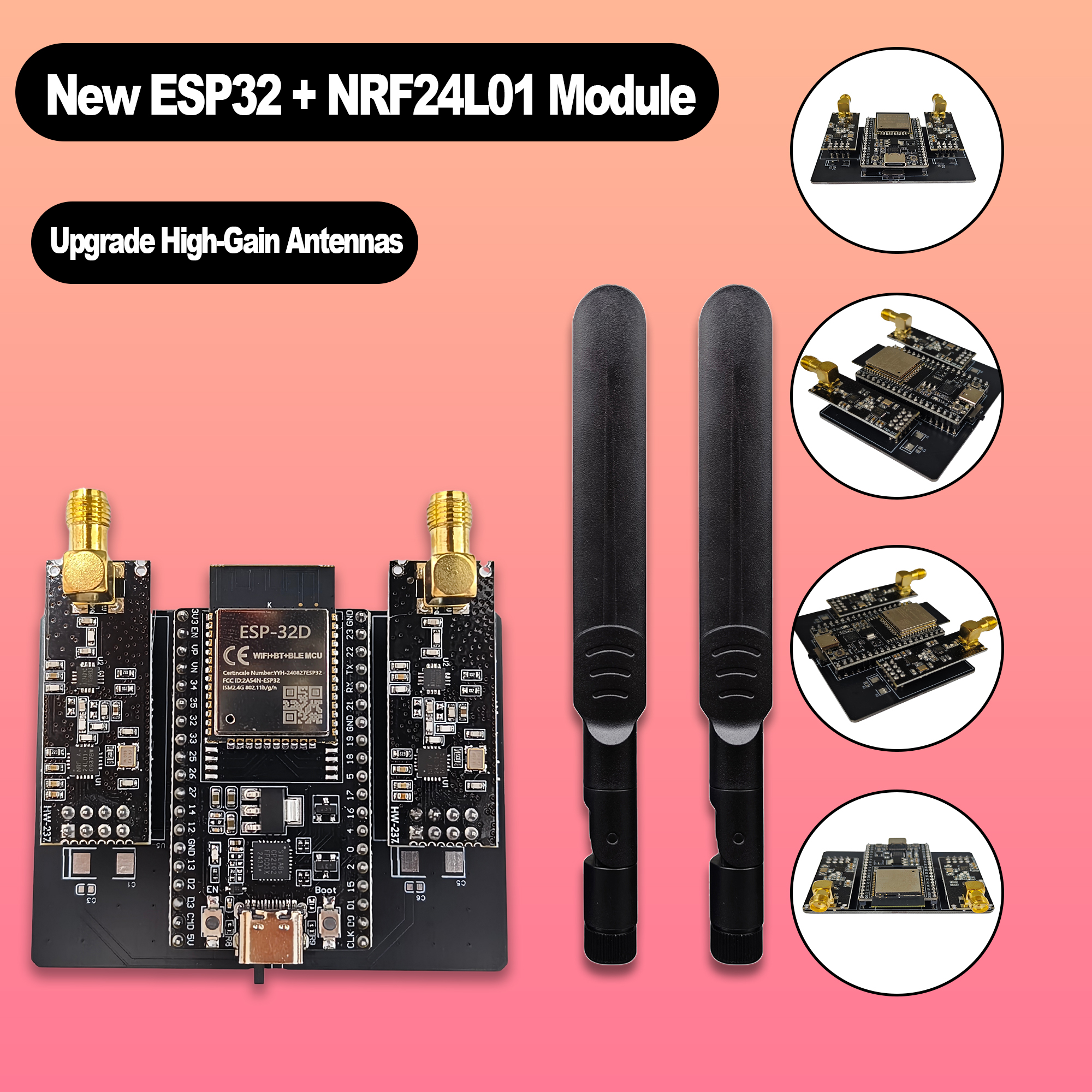 New ESP32 DevKitC + NRF24L01 P - Nrf24L01 Module Wireless review and price