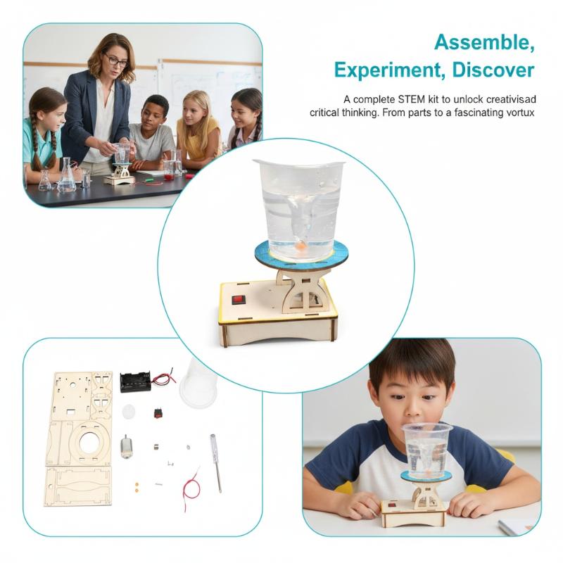 A Set Of Rotator Wooden Puzzle - Diy Electronics Toys review and price