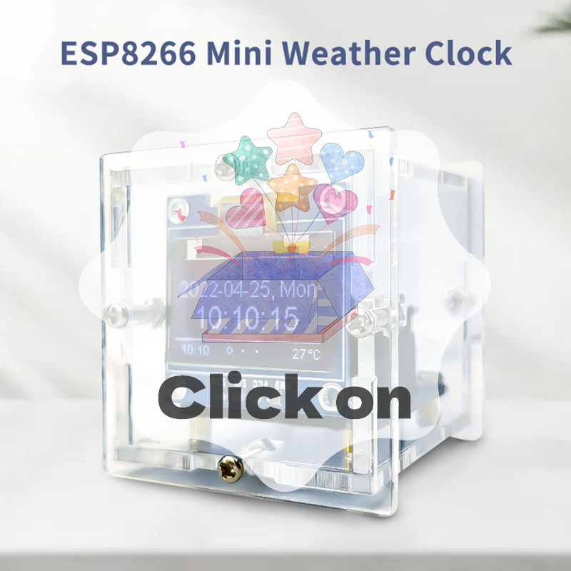 ESP8266 MINI Weather Clock WIF - Diy Soldering Station No Electronics review and price