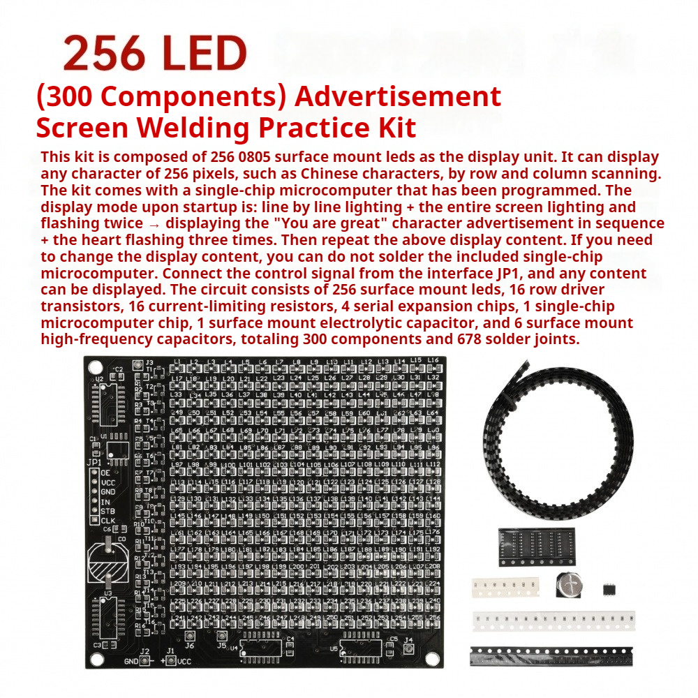 64/256 LED SMD Dot Matrix Adve - Diy Electronic Components review and price